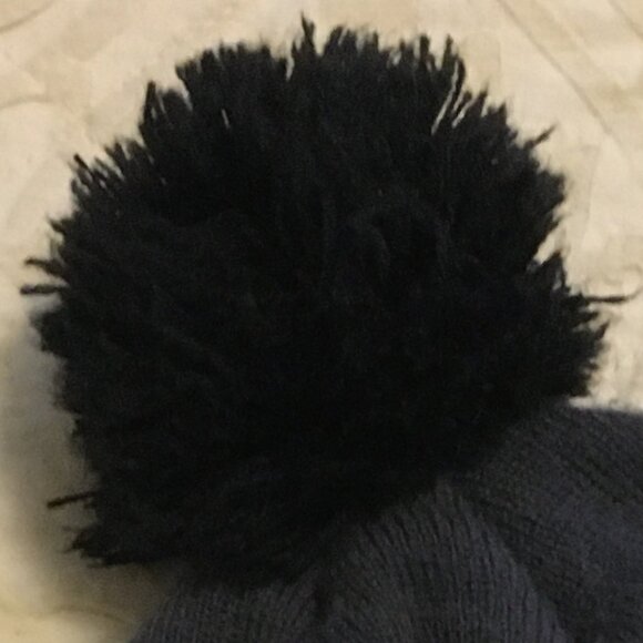 Y2K Streetwear Pink Dolphin Yellow Striped Pom Beanie - Picture 5 of 8